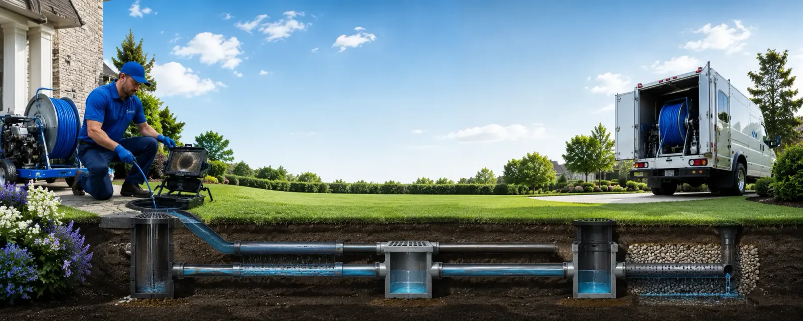 Outdoor drain cleaning information for Hennepin, OK